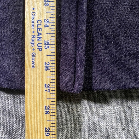 J Crew Blue Peacoat with Structured Shoulders and Tailored Silhouette - Picture 5 of 5